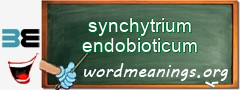 WordMeaning blackboard for synchytrium endobioticum